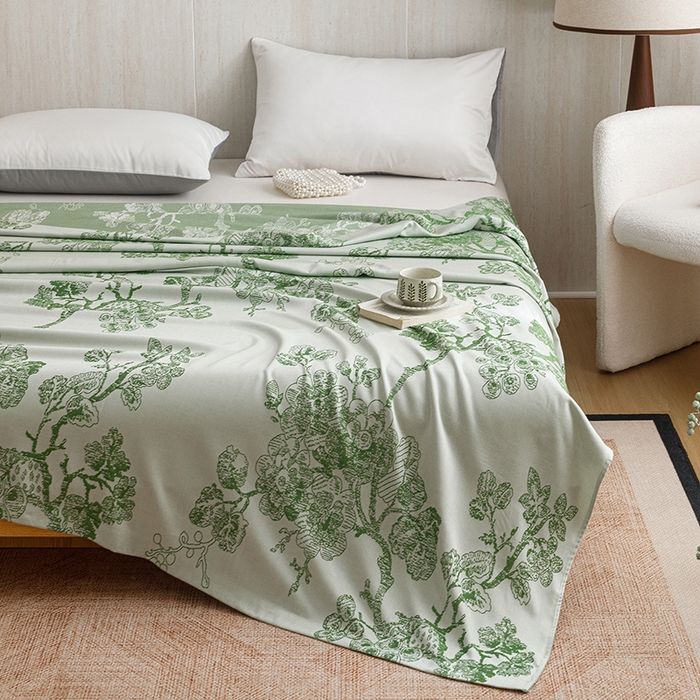 91家纺网 家纺一手货源 找家纺 （总）悦然毛巾被 2026新款竹纤维冷感毯盖毯再生素纤维休闲夏被毛巾被夏凉被空调被