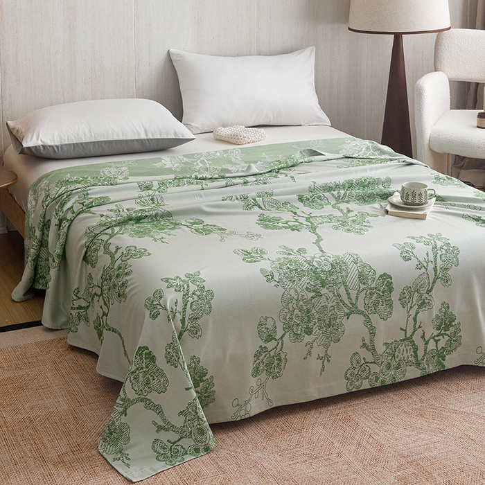 91家纺网 家纺一手货源 找家纺 （总）悦然毛巾被 2026新款竹纤维冷感毯盖毯再生素纤维休闲夏被毛巾被夏凉被空调被