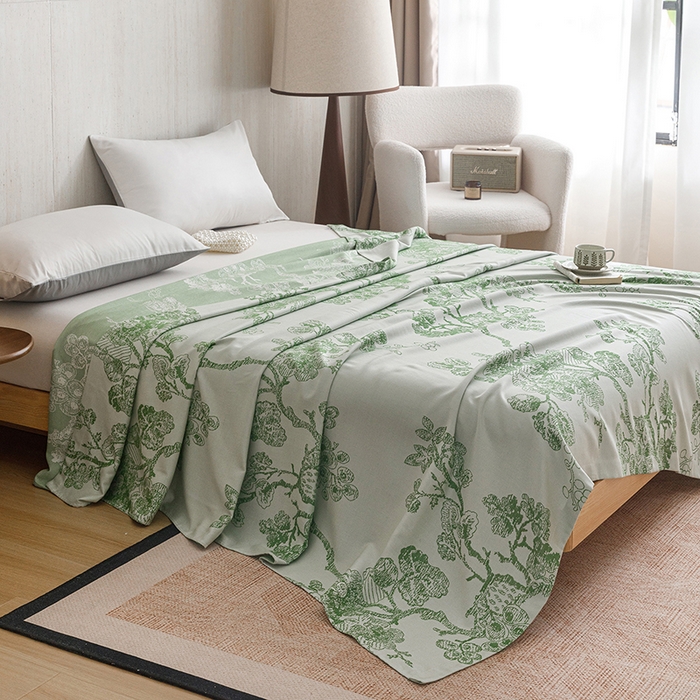 91家纺网 家纺一手货源 找家纺 （总）悦然毛巾被 2026新款竹纤维冷感毯盖毯再生素纤维休闲夏被毛巾被夏凉被空调被