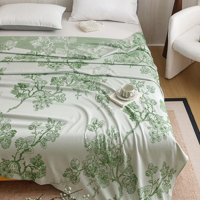 91家纺网 家纺一手货源 找家纺 （总）悦然毛巾被 2026新款竹纤维冷感毯盖毯再生素纤维休闲夏被毛巾被夏凉被空调被