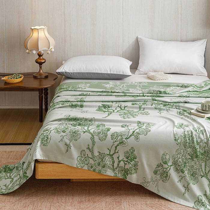 91家纺网 家纺一手货源 找家纺 （总）悦然毛巾被 2026新款竹纤维冷感毯盖毯再生素纤维休闲夏被毛巾被夏凉被空调被