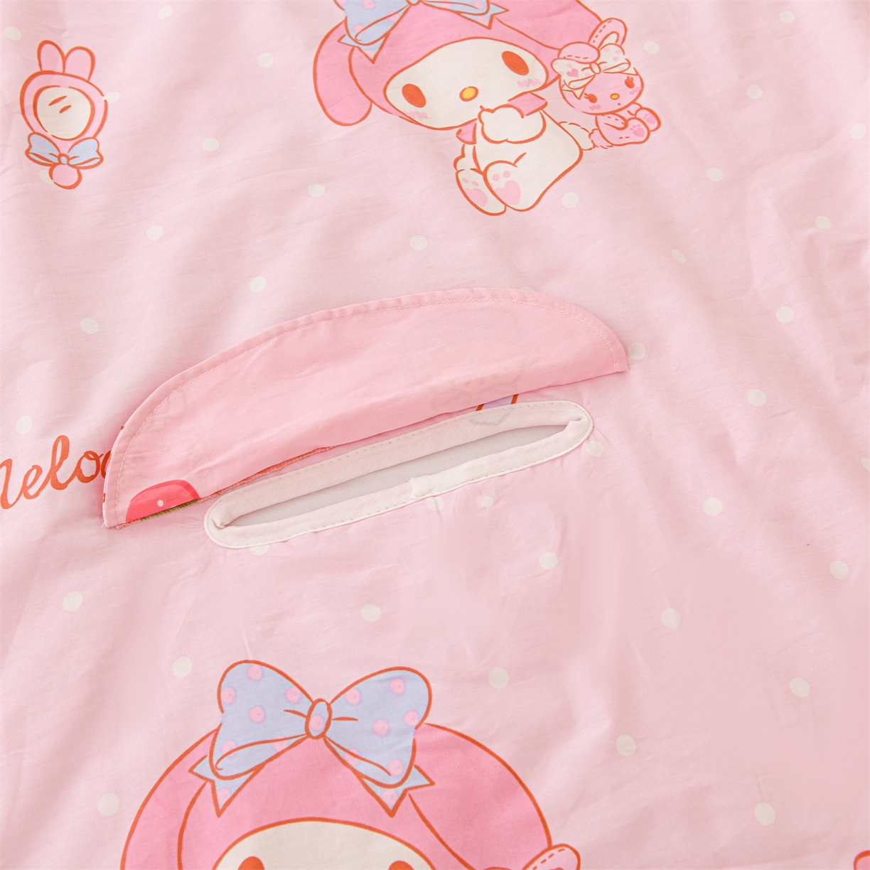 91家纺网 家纺一手货源 找家纺 名兮家居 2026新款经典奥特曼三丽鸥A类全棉纯棉儿童睡袋护肚防踢被 防踢被-魔法美乐蒂