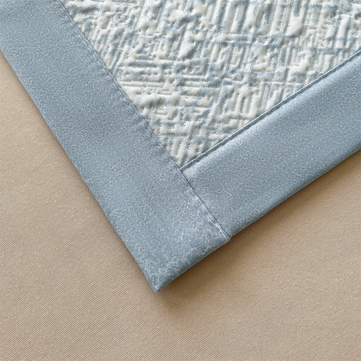 91家纺网 家纺一手货源 找家纺 （总）慕木家纺 2026新款巴洛克刺绣系列冰豆豆凉席和床笠凉席席子空调软席