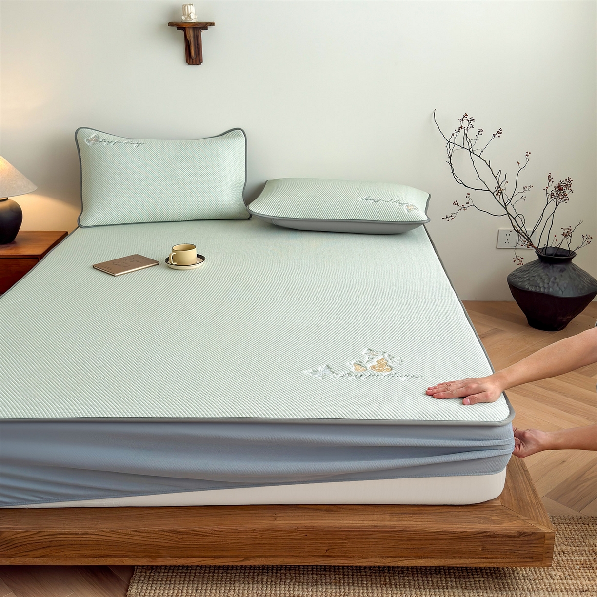 91家纺网 家纺一手货源 找家纺 （总）女子家纺 2026新款5A抗菌PE提花凉感席