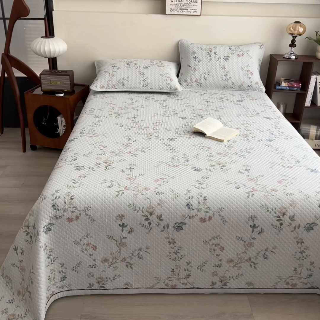 91家纺网 家纺一手货源 找家纺 （总）慕木家纺 2026春夏新款色织麻四季款单床盖 床盖单件