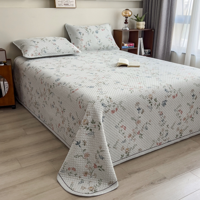 91家纺网 家纺一手货源 找家纺 （总）慕木家纺 2026春夏新款色织麻四季款单床盖 床盖单件