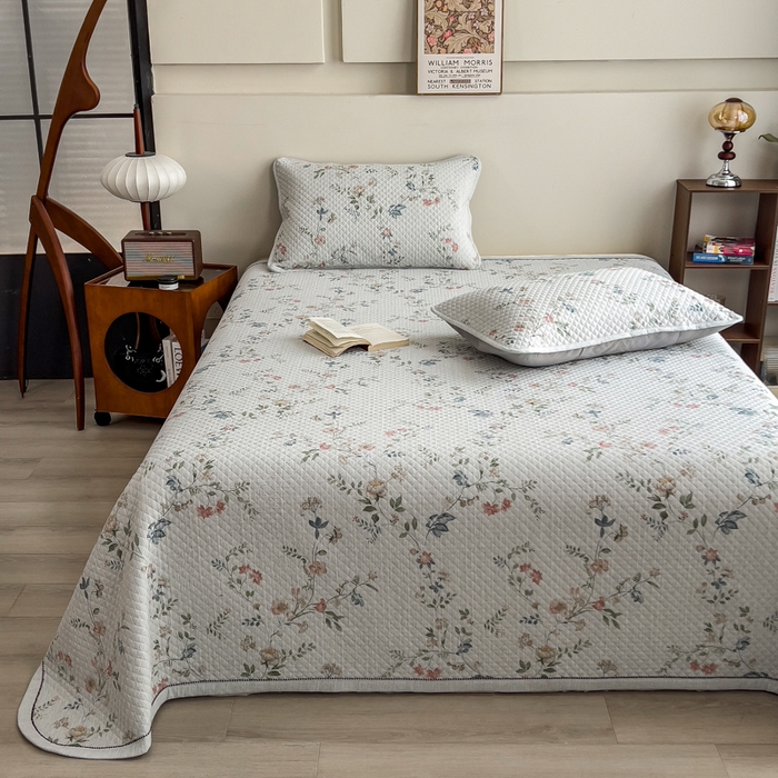 91家纺网 家纺一手货源 找家纺 （总）慕木家纺 2026春夏新款色织麻四季款单床盖 床盖单件