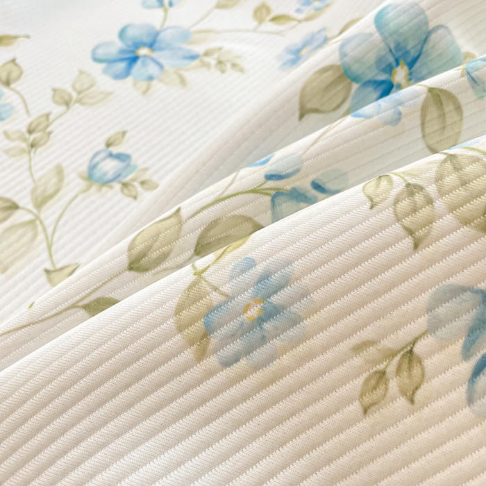 91家纺网 家纺一手货源 找家纺 女子家纺 2026新款斜纹凉感豆豆床笠款 床笠-浅夏花兔