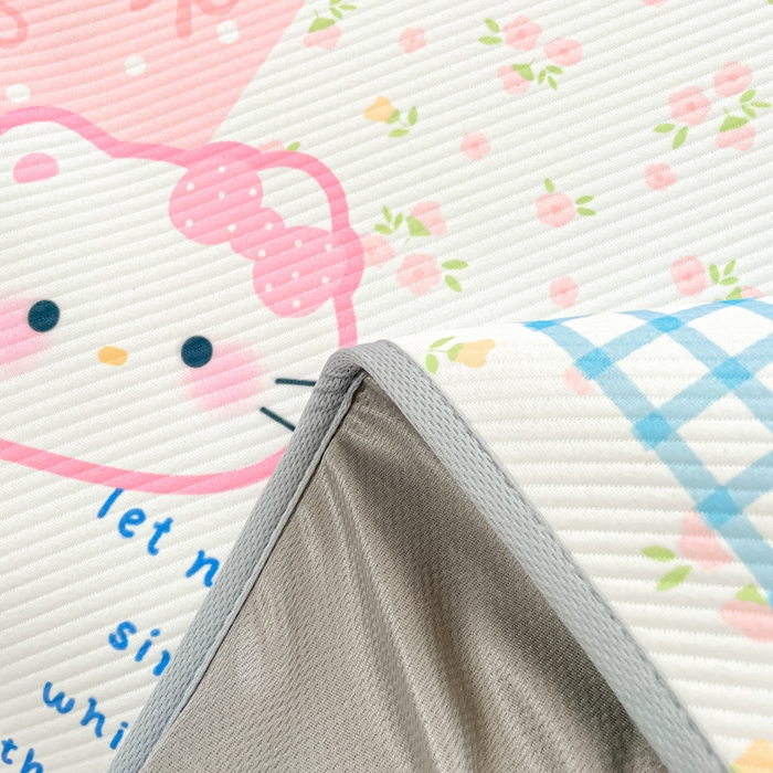 91家纺网 家纺一手货源 找家纺 女子家纺 2026新款斜纹凉感豆豆床笠款 床笠-粉蓝萌猫