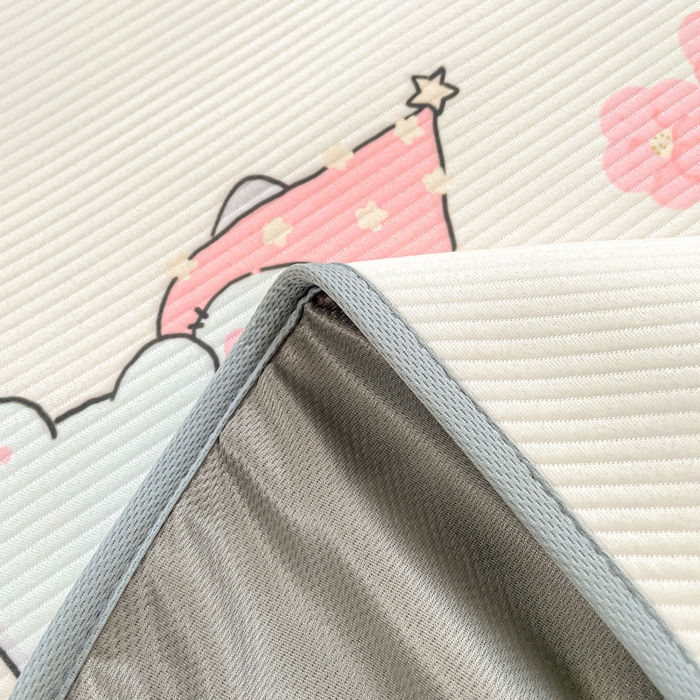 91家纺网 家纺一手货源 找家纺 女子家纺 2026新款斜纹凉感豆豆床笠款 床笠-花花精灵