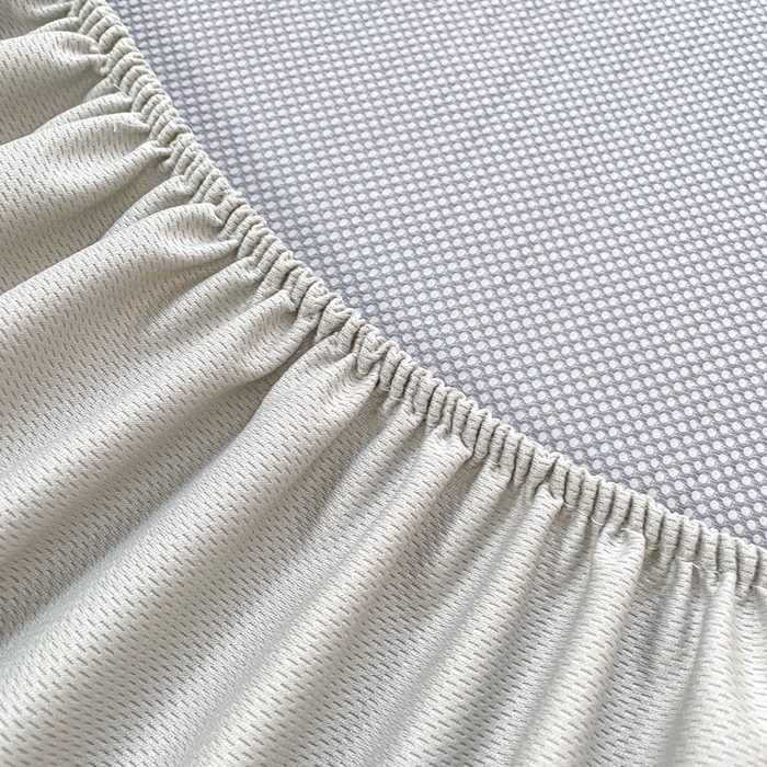 91家纺网 家纺一手货源 找家纺 女子家纺 2026新款斜纹凉感豆豆床笠款 床笠-蓝雾花枝