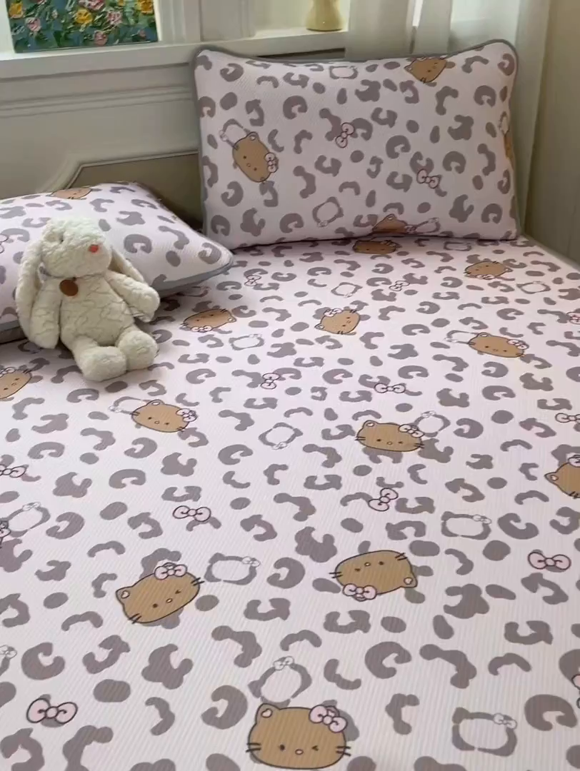 91家纺网 家纺一手货源 找家纺 （总）女子家纺 2026新款斜纹凉感豆豆床笠款