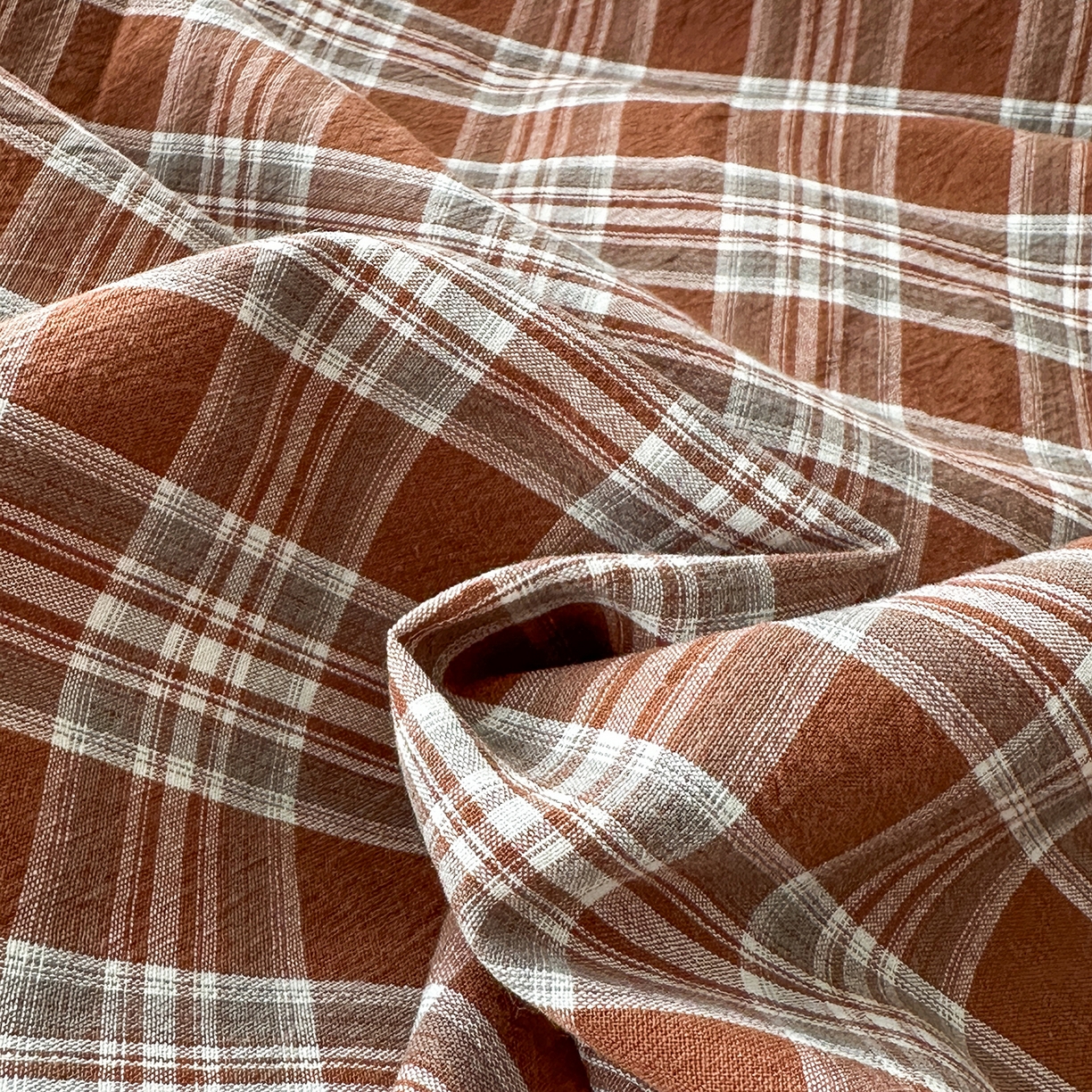 91家纺网 家纺一手货源 找家纺 女子家纺 2026新款全棉色织水洗棉简约四件套 繁花-咖