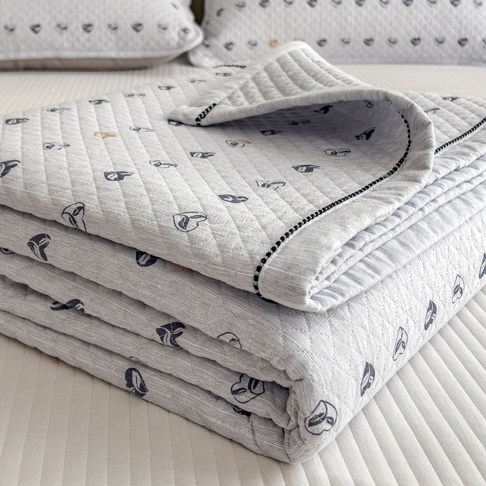 91家纺网 家纺一手货源 找家纺 （总）慕木家纺 2026春夏新款色织麻四季款单床盖 床盖单件