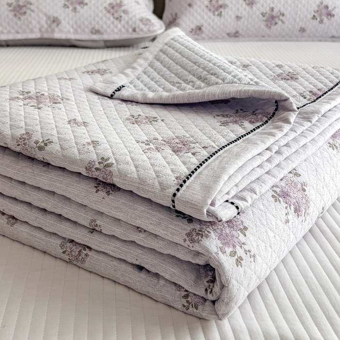 91家纺网 家纺一手货源 找家纺 （总）慕木家纺 2026春夏新款色织麻四季款单床盖 床盖单件