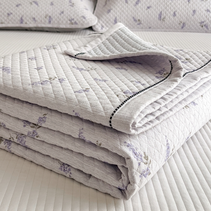 91家纺网 家纺一手货源 找家纺 （总）慕木家纺 2026春夏新款色织麻四季款单床盖 床盖单件