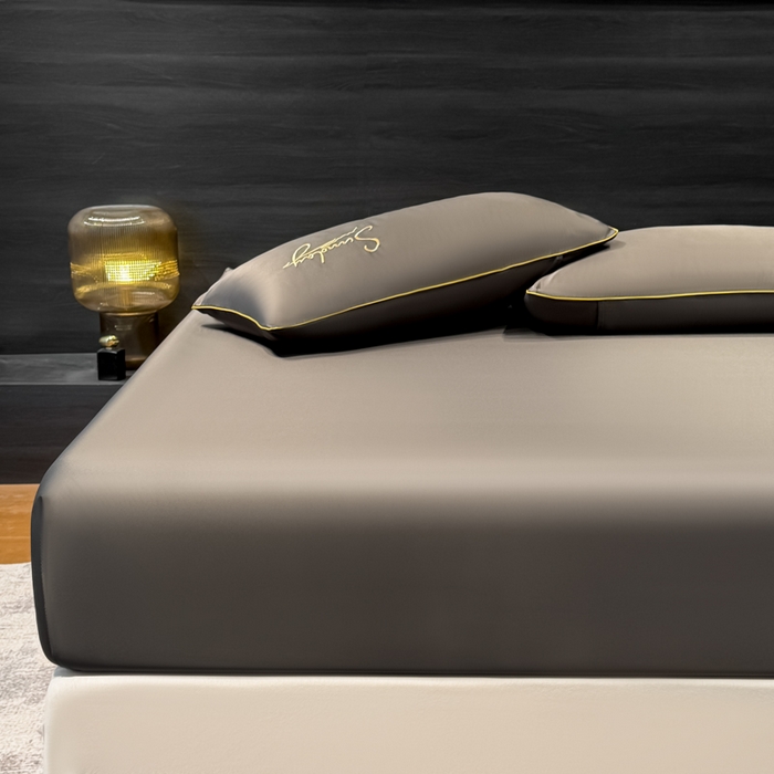 91家纺网 家纺一手货源 找家纺 （总）云恋家纺 2026新款冰丝床笠单件夏季纯色床罩全包床单三件套床垫保护罩防尘 浪漫假日系列