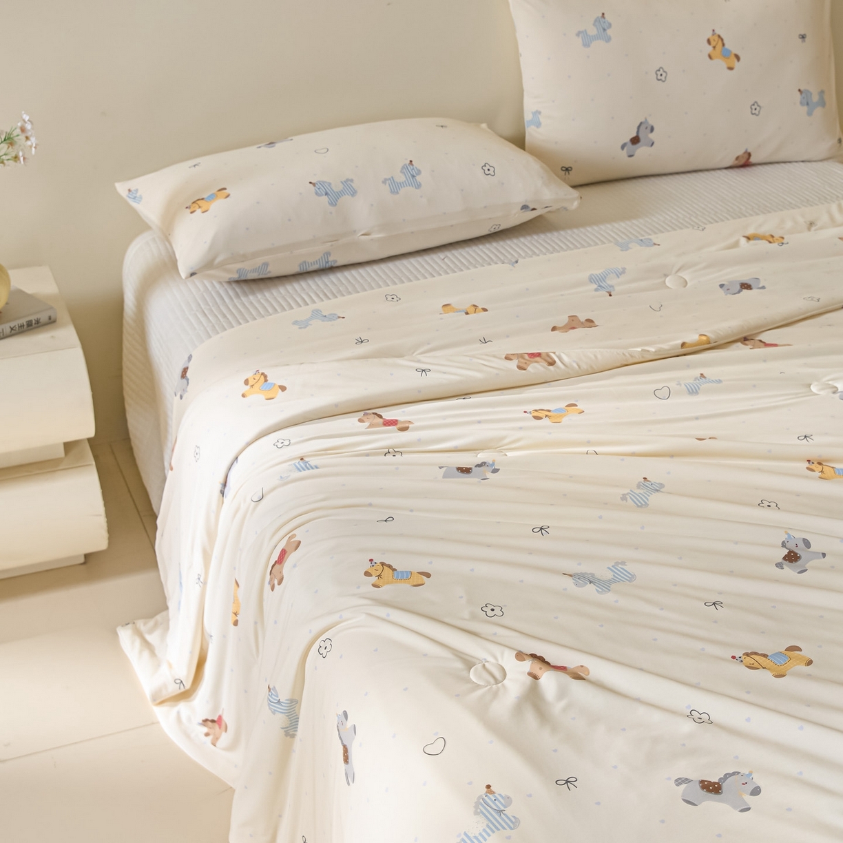 91家纺网 家纺一手货源 找家纺 （总）一加一 2026新款A类凉感冰皮印花冰蚕被夏被夏凉被空调被