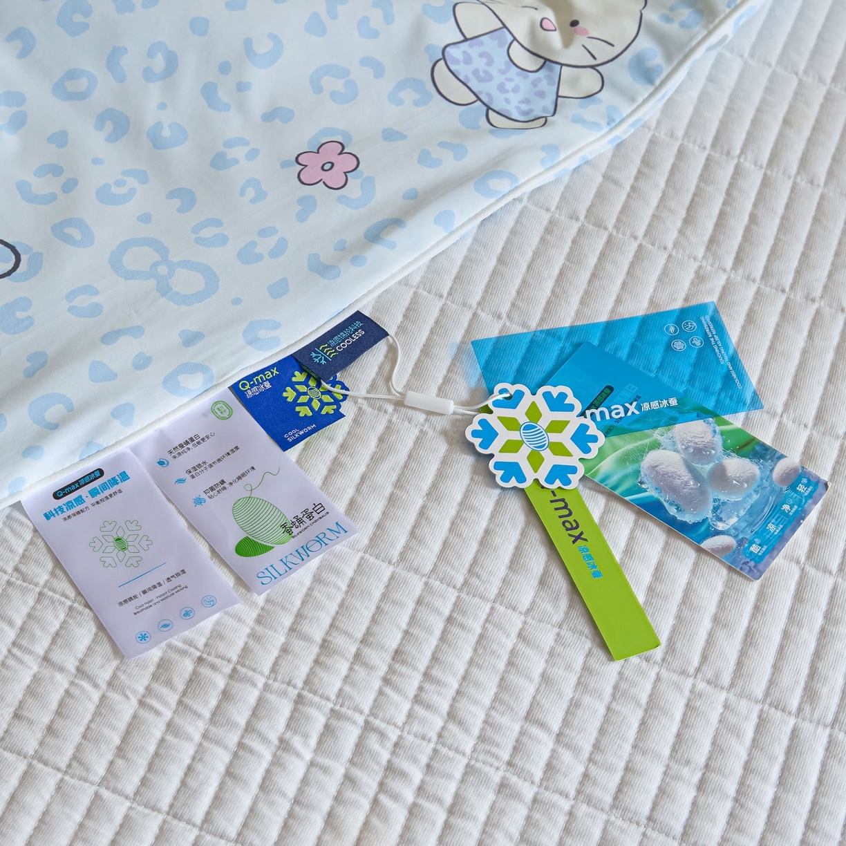 91家纺网 家纺一手货源 找家纺 一加一 2026新款A类凉感冰皮印花冰蚕被夏被夏凉被空调被 凯蒂木马