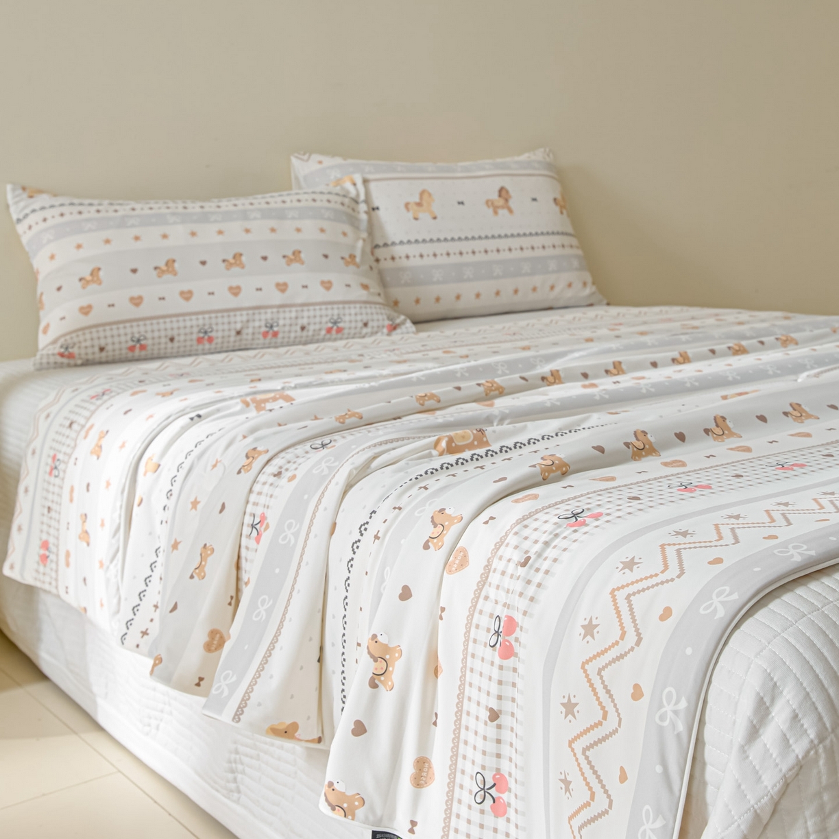 91家纺网 家纺一手货源 找家纺 一加一 2026新款A类凉感冰皮印花冰蚕被夏被夏凉被空调被 木马时光