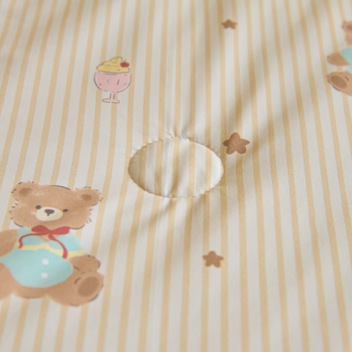 91家纺网 家纺一手货源 找家纺 一加一 2026新款A类凉感冰皮印花冰蚕被夏被夏凉被空调被 条纹芝士熊