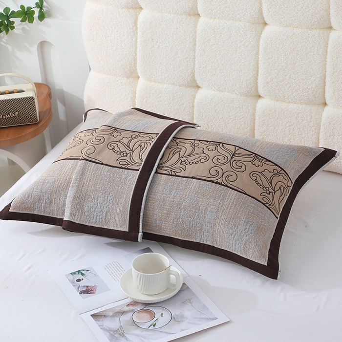 91家纺网 家纺一手货源 找家纺 娇兰毛巾 2026新款安心棉长效抗菌全棉a类加厚加双绑带防滑枕巾 苏曼