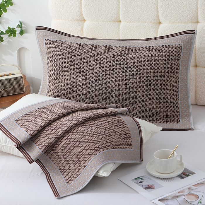 91家纺网 家纺一手货源 找家纺 娇兰毛巾 2026新款安心棉长效抗菌全棉a类加厚加双绑带防滑枕巾 棉罗织锦