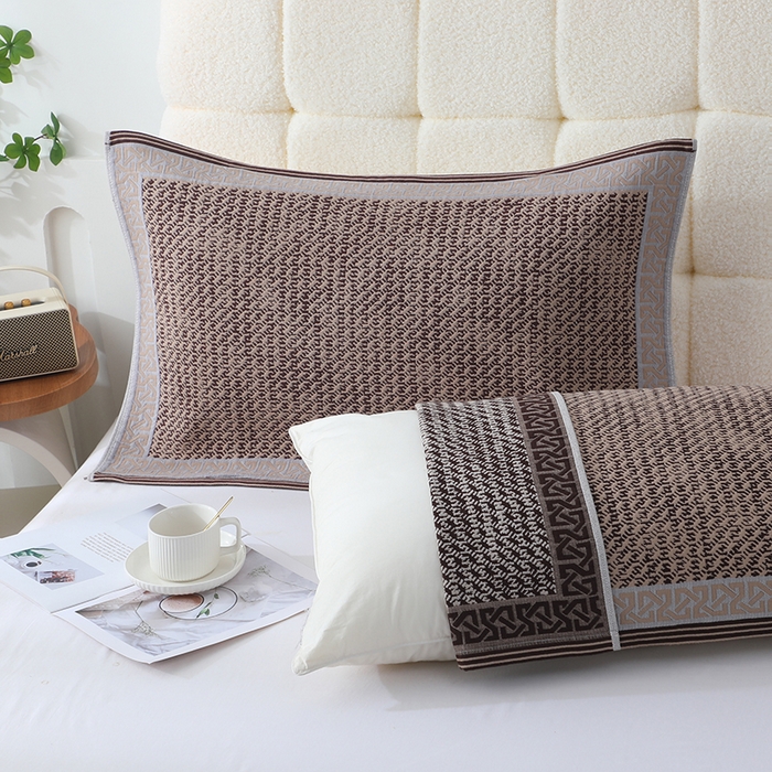 91家纺网 家纺一手货源 找家纺 娇兰毛巾 2026新款安心棉长效抗菌全棉a类加厚加双绑带防滑枕巾 棉罗织锦