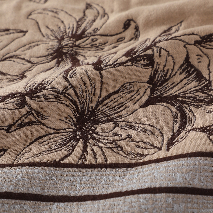 91家纺网 家纺一手货源 找家纺 娇兰毛巾 2026新款安心棉长效抗菌全棉a类加厚加双绑带防滑枕巾 花影觅踪