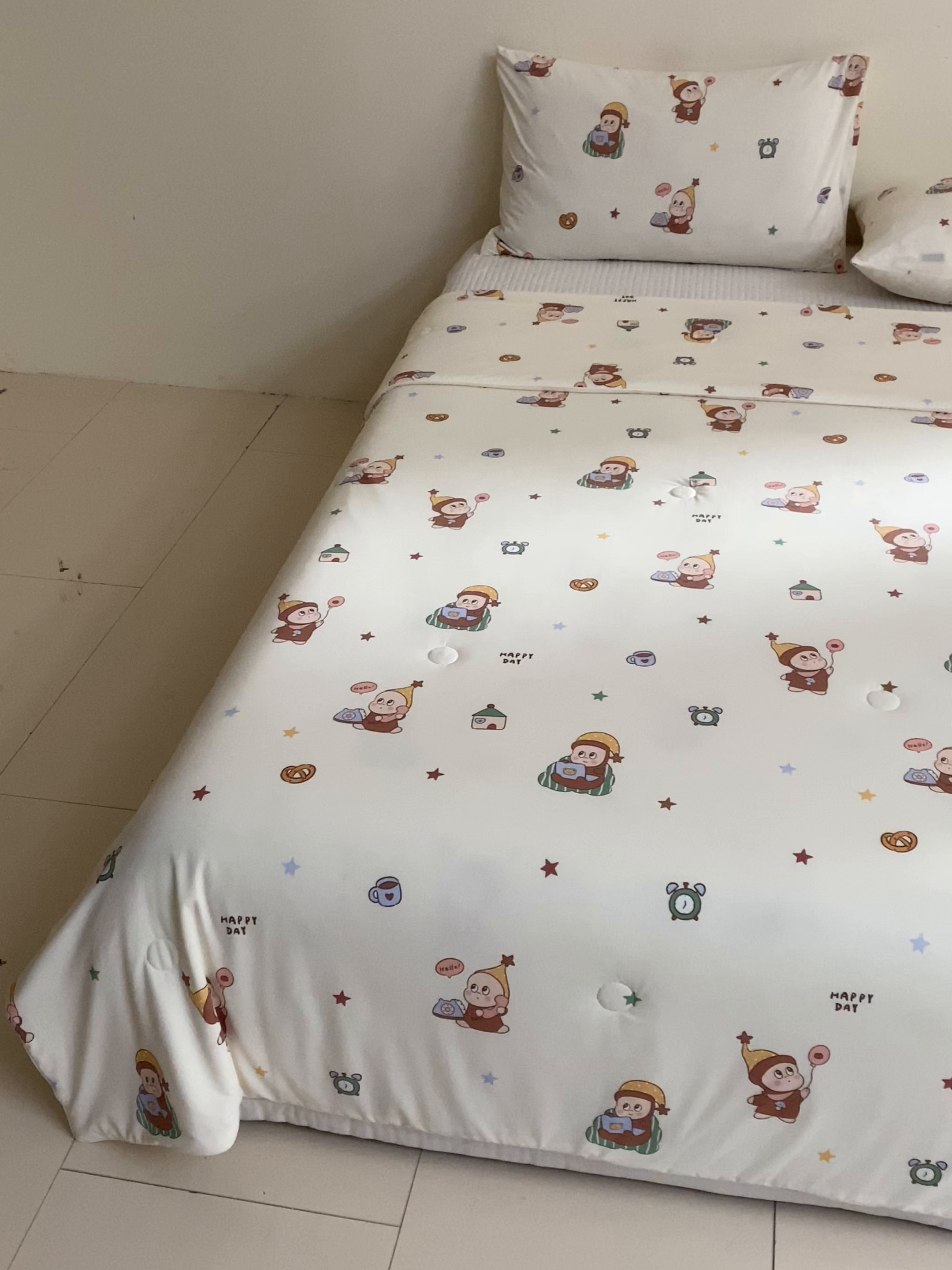 91家纺网 家纺一手货源 找家纺 一加一 2026新款A类凉感冰皮印花冰蚕被夏被夏凉被空调被 星仔日常