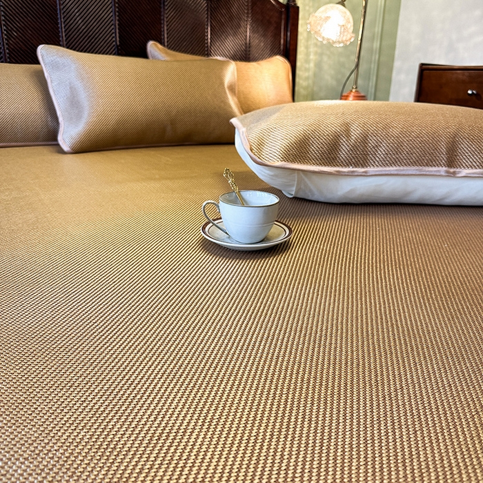 91家纺网 家纺一手货源 找家纺 （总）网红馆（ck家纺） 2026新款可脱卸床裙款冰藤席凉席席子-雅韵