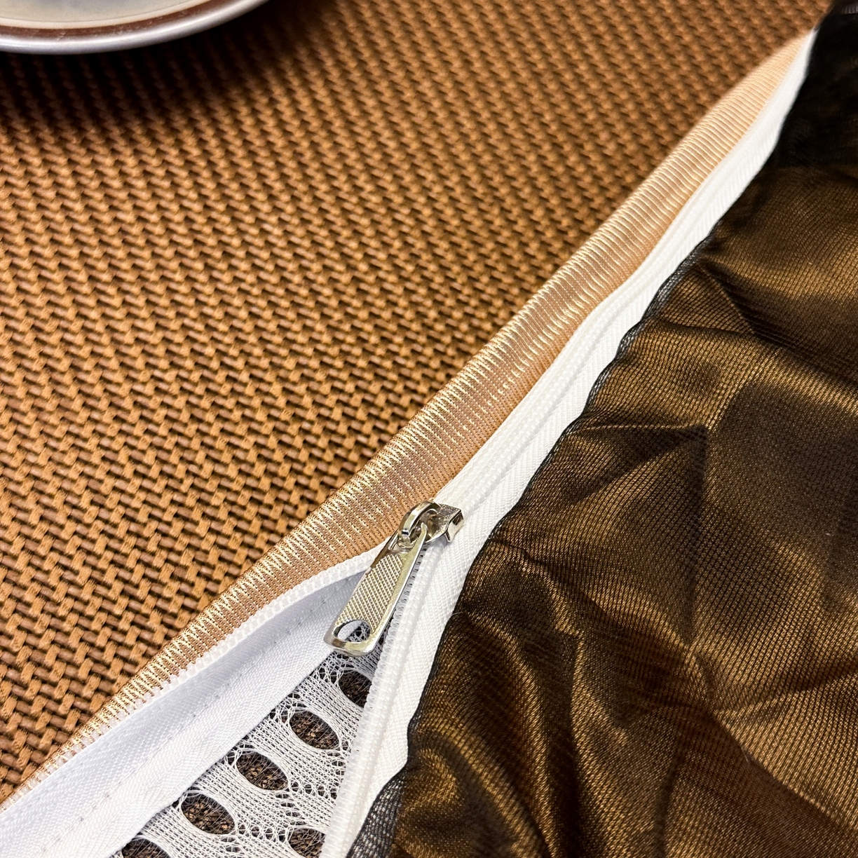 91家纺网 家纺一手货源 找家纺 网红馆（ck家纺） 2026新款可脱卸床裙款冰藤席凉席席子-雅韵 雅韵-棕色