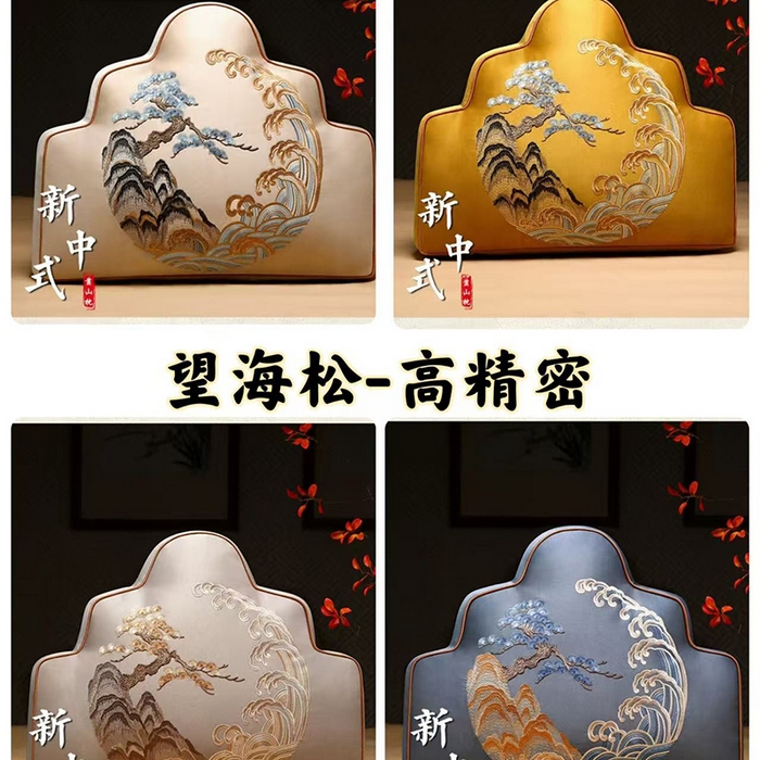 91家纺网 家纺一手货源 找家纺 （总）多米家居 2026新款定制红木-绒布刺绣坐垫、抱枕、桌旗，海绵，乳胶（2-3天货期，定制尺寸联系商家）