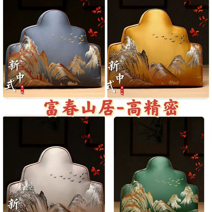 91家纺网 家纺一手货源 找家纺 多米家居 2026新款新中式靠山抱枕 组合图仅供展示