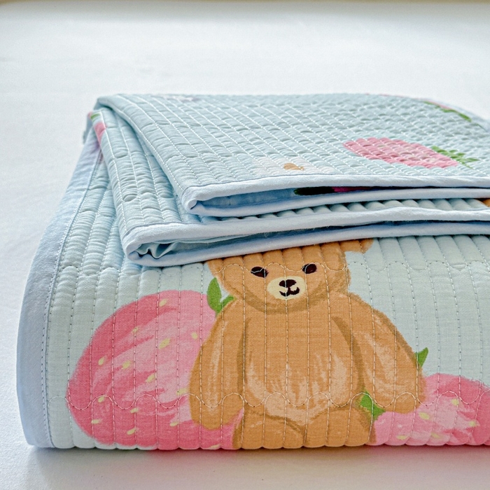 91家纺网 家纺一手货源 找家纺 （总）文黛家居 2026新款全棉夹棉印花床盖三件套