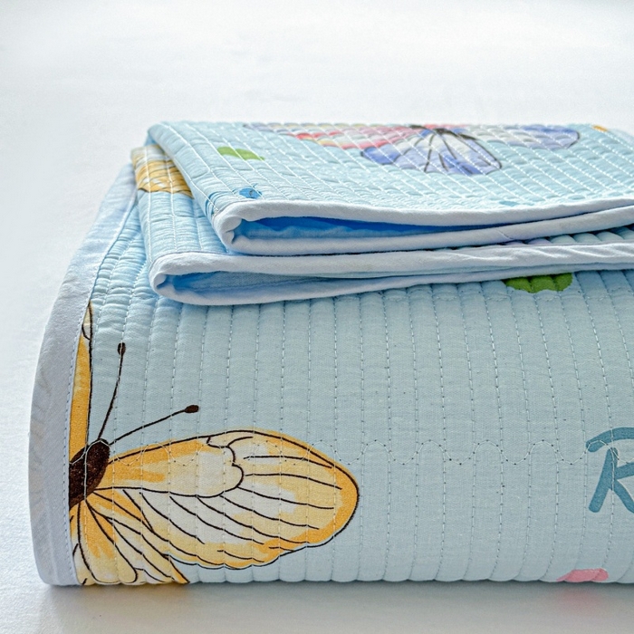 91家纺网 家纺一手货源 找家纺 （总）文黛家居 2026新款全棉夹棉印花床盖三件套