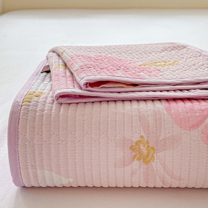 91家纺网 家纺一手货源 找家纺 （总）文黛家居 2026新款全棉夹棉印花床盖三件套