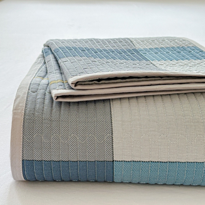 91家纺网 家纺一手货源 找家纺 （总）文黛家居 2026新款全棉夹棉印花床盖三件套