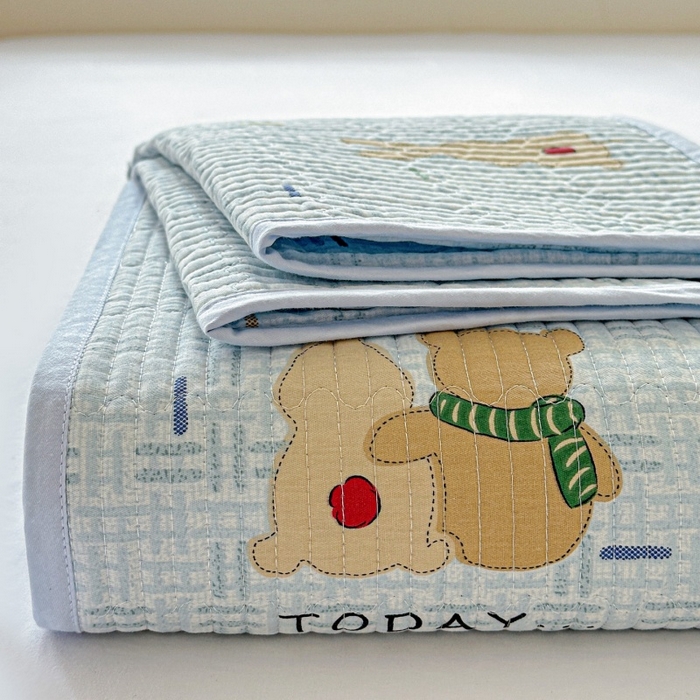 91家纺网 家纺一手货源 找家纺 （总）文黛家居 2026新款全棉夹棉印花床盖三件套