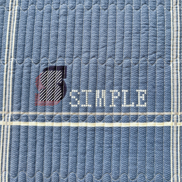 91家纺网 家纺一手货源 找家纺 文黛家居 2026新款全棉夹棉印花床盖三件套 格韵