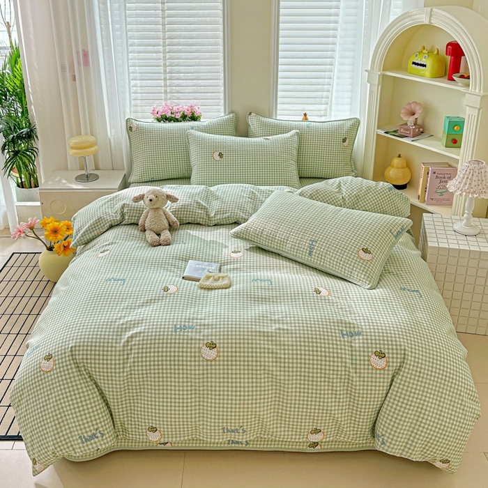 91家纺网 家纺一手货源 找家纺 （总）文黛家居 2026新款全棉夹棉印花床盖四件套【支持定做】