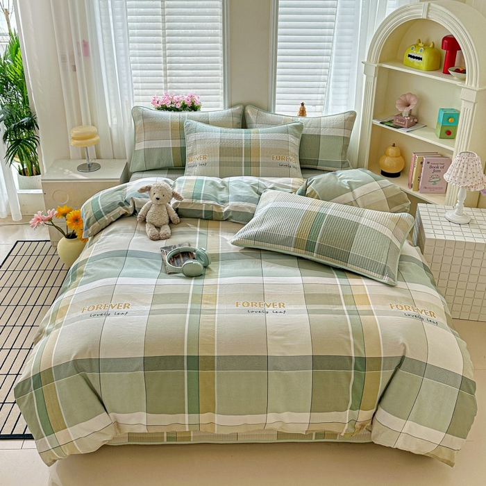 91家纺网 家纺一手货源 找家纺 （总）文黛家居 2026新款全棉夹棉印花床盖四件套【支持定做】