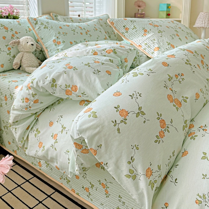 91家纺网 家纺一手货源 找家纺 文黛家居 2026新款全棉喷气印花全棉纯棉印花系列单品床单床单单件单床单 组合图仅供展示不可下单