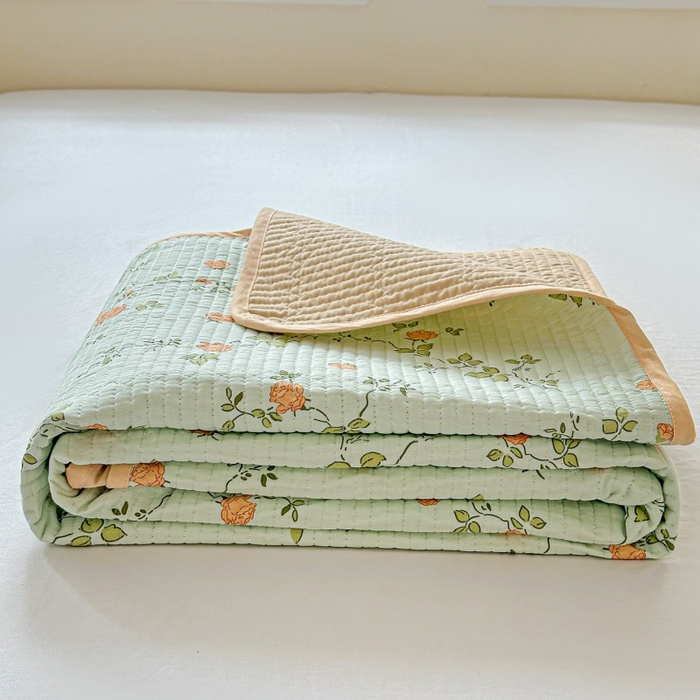 91家纺网 家纺一手货源 找家纺 （总）文黛家居 2026新款全棉夹棉印花床盖四件套【支持定做】