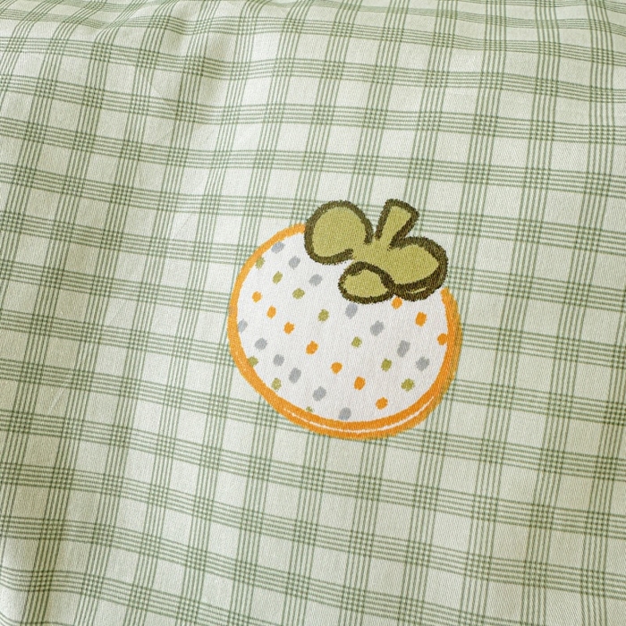 91家纺网 家纺一手货源 找家纺 文黛家居 2026新款全棉夹棉印花床盖四件套【支持定做】 格纹水果