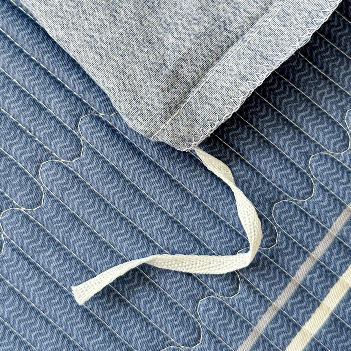 91家纺网 家纺一手货源 找家纺 文黛家居 2026新款全棉夹棉印花床盖四件套【支持定做】 格韵