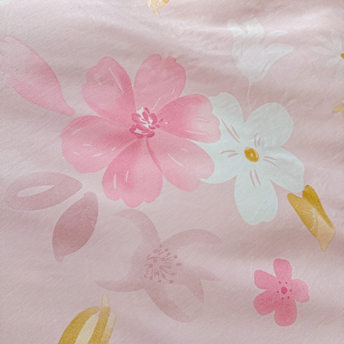 91家纺网 家纺一手货源 找家纺 文黛家居 2026新款全棉夹棉印花床盖四件套【支持定做】 花间舞