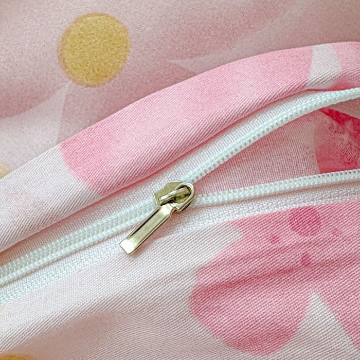 91家纺网 家纺一手货源 找家纺 文黛家居 2026新款全棉夹棉印花床盖四件套【支持定做】 花间舞