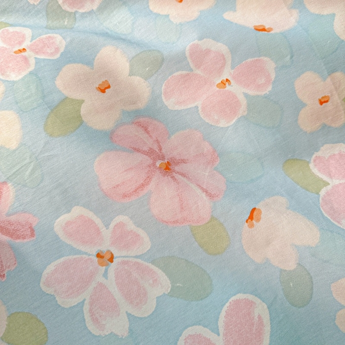 91家纺网 家纺一手货源 找家纺 文黛家居 2026新款全棉夹棉印花床盖四件套【支持定做】 花香四溢