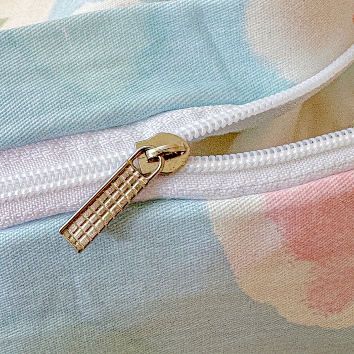 91家纺网 家纺一手货源 找家纺 文黛家居 2026新款全棉夹棉印花床盖四件套【支持定做】 花香四溢